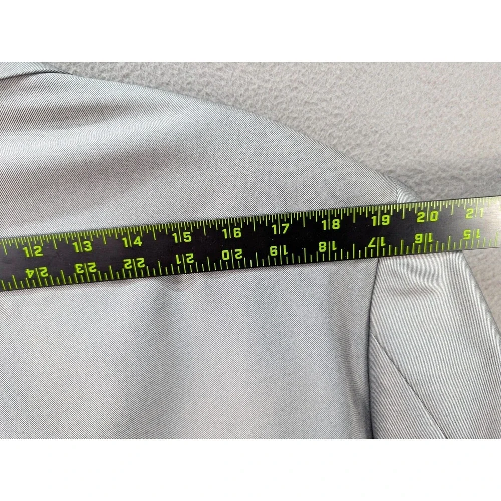Vinci Sport Coat Blazer Mens Silver Two Button Rayon Blend Formal Wedding Sz 44L